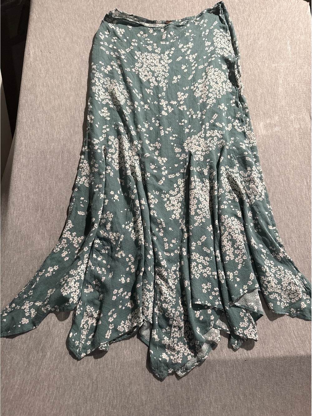 Free People Backseat Glamour Maxi Skirt in Jaded Combo, Size 2
